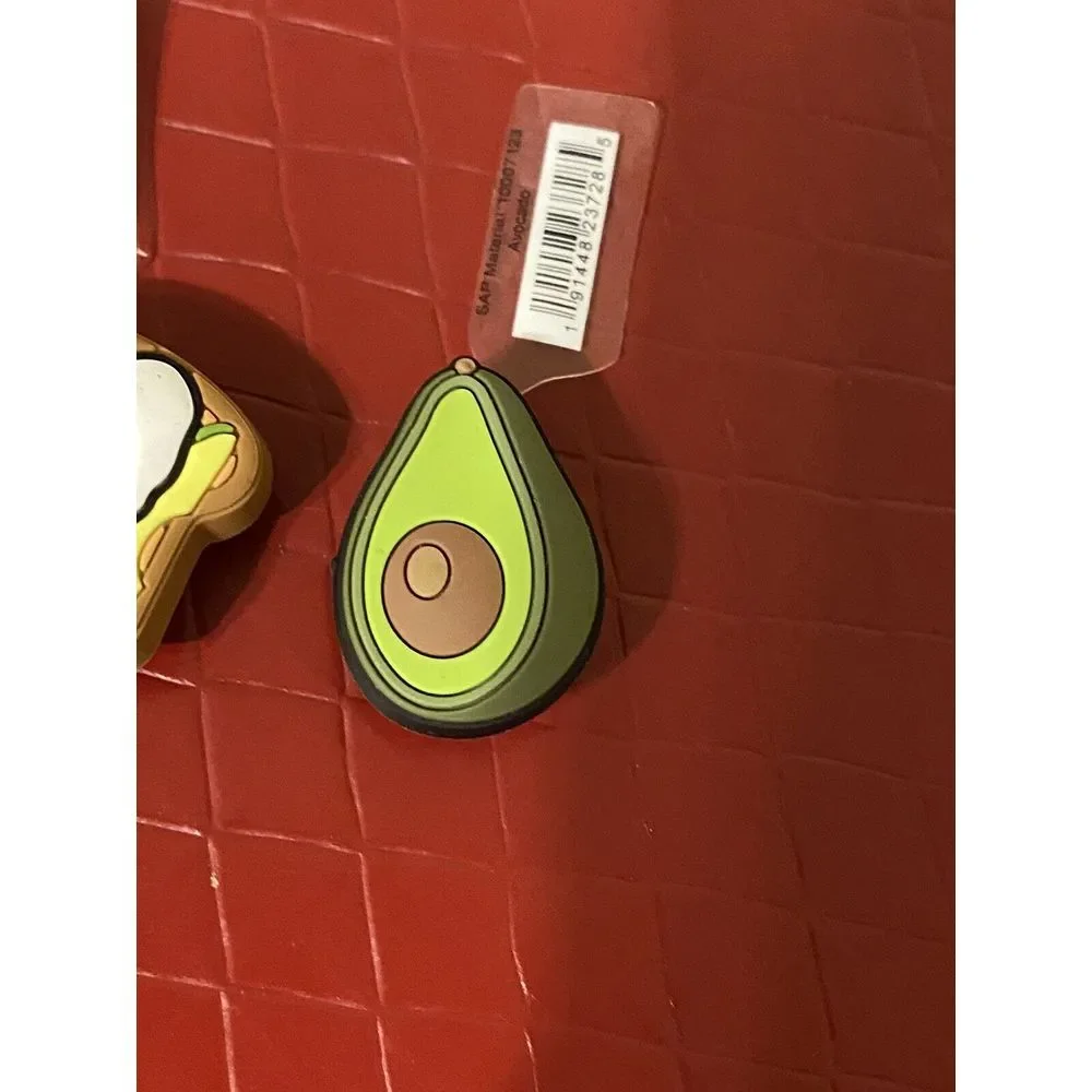(2) CROCS JIBBITZ Charms - Avocado with‎ Egg & Avocado- Set of 2